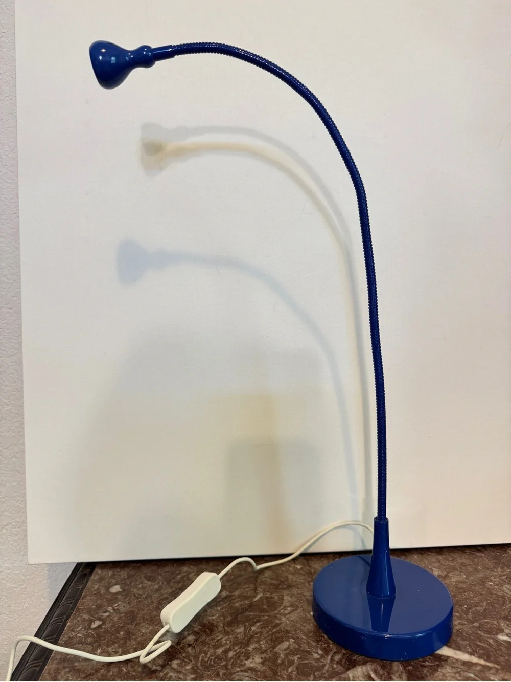 IKEA JANSJO Blue Flexible Articulating Led Desk Hobby Lamp Light Work